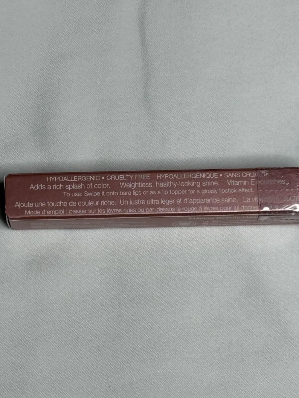 Mineral Fusion Hydro-Shine Lip Gloss St. Tropez 0.15 oz Vegan Clean Beauty